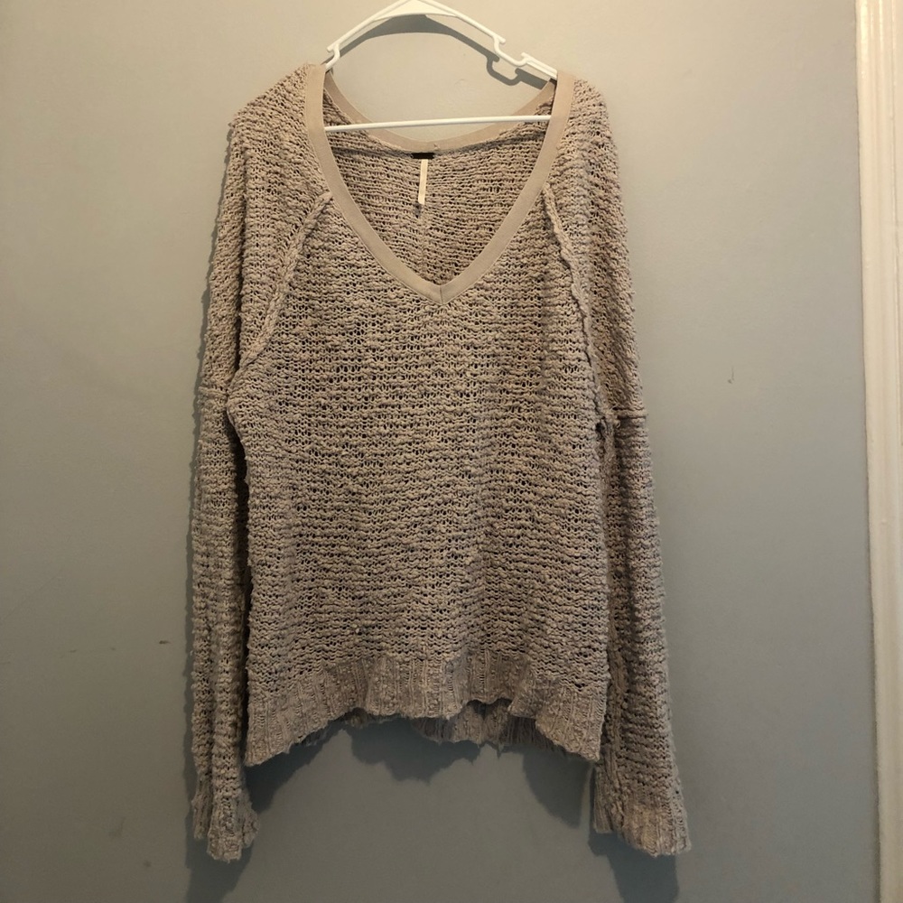 Grey Free people swingy sweater!